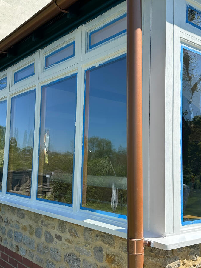 Residential Conservatory in Buckingham painted and decorated
