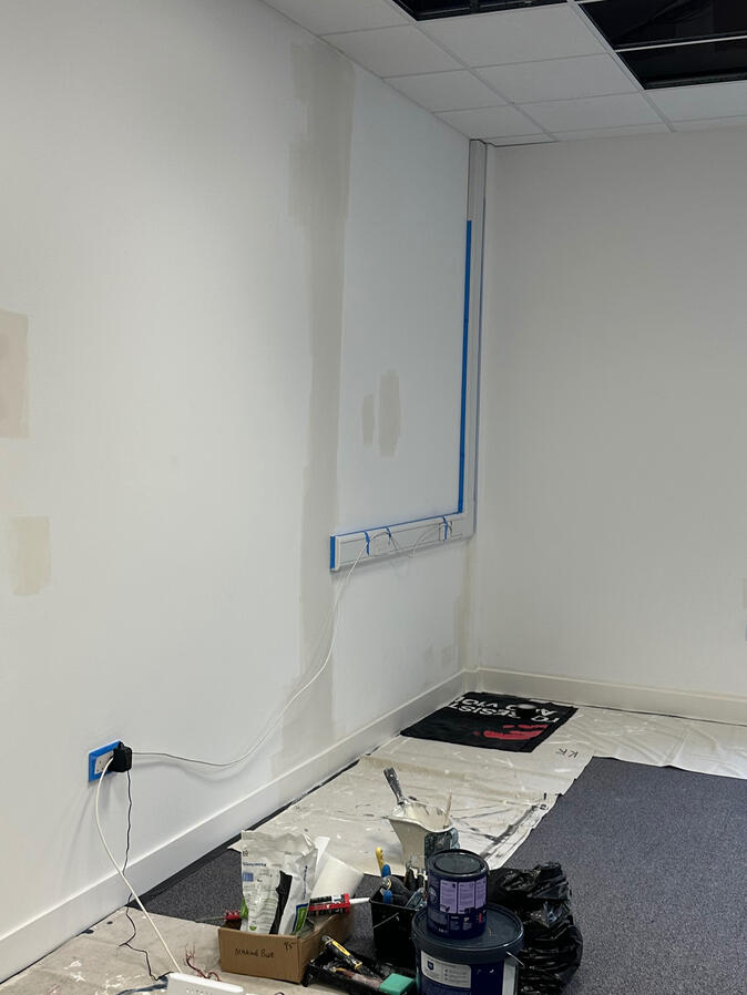 Commercial office in Buckingham redecorated