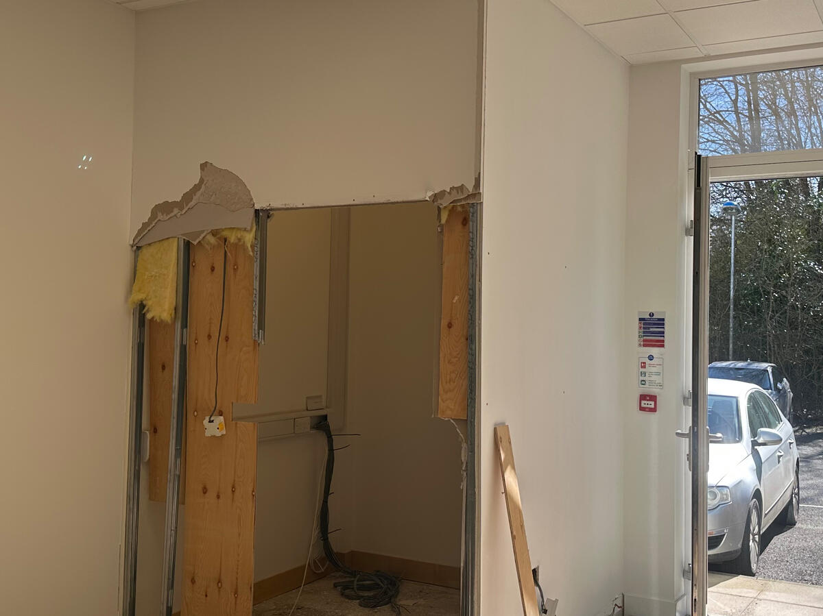 Commercial office in Buckingham redecorated