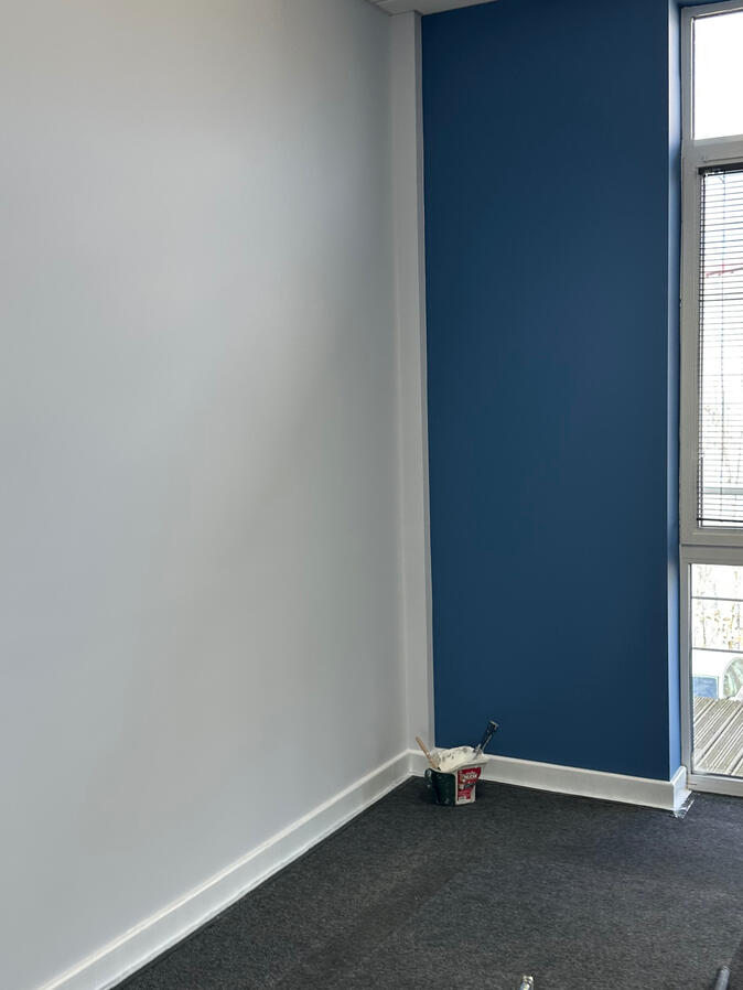 Commercial office in Buckingham redecorated