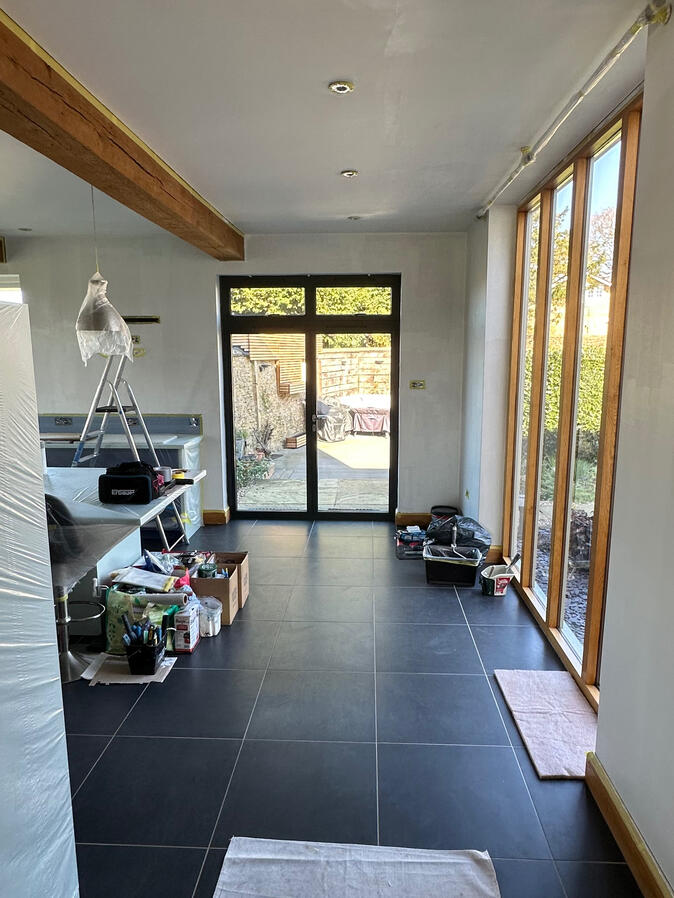 Residential living room in Buckingham painted and decorated