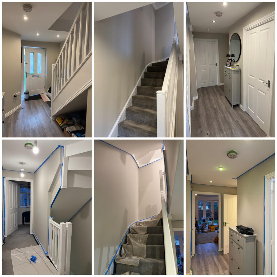 Professional interior painting project in Buckingham home with clean finish Professional interior painting project in Buckingham home with clean finish