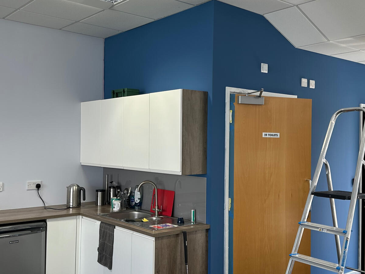 Commercial office in Buckingham redecorated