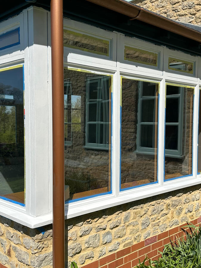 Residential Conservatory in Buckingham painted and decorated