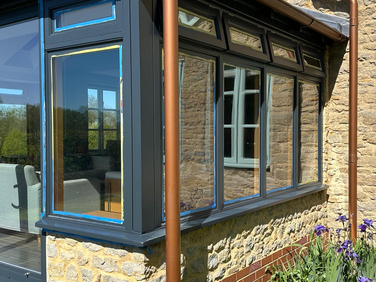 Residential Conservatory in Buckingham painted and decorated
